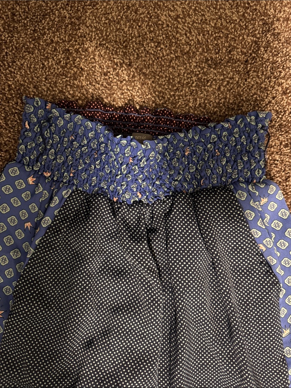 aerie Multi-Color Patterned Wide-Leg Pants - Picture 3 of 5